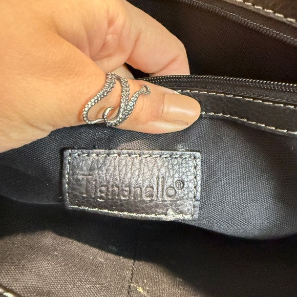 Tignanello Black Shoulder Bag - Picture 4 of 5
